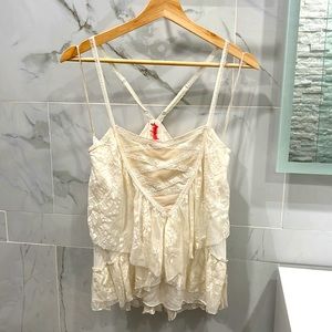 Free people lace tank top